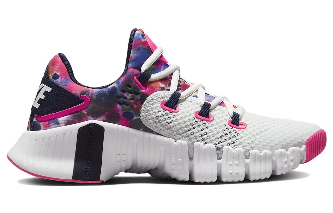 Женские кроссовки Nike Free Metcon 4 (бело-розовые) — фото 2