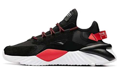 Anta Unrestrained Collection Low top Running Shoes Men's Black Red White