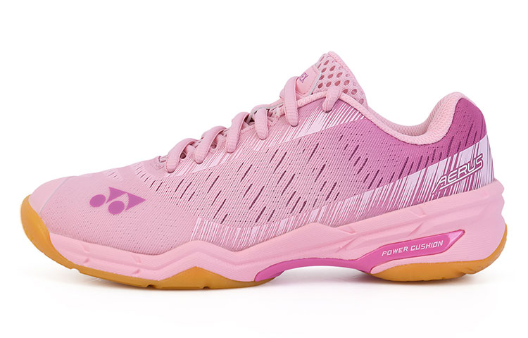 YONEX Yonex Power Cushion/power cushion series AERUS Z shock-absorbing, non-slip, wear-resistant, breathable, wrapped, supportive, balanced, lightweight and resilient, low-top badminton shoes, same style for men and women, soft pink
