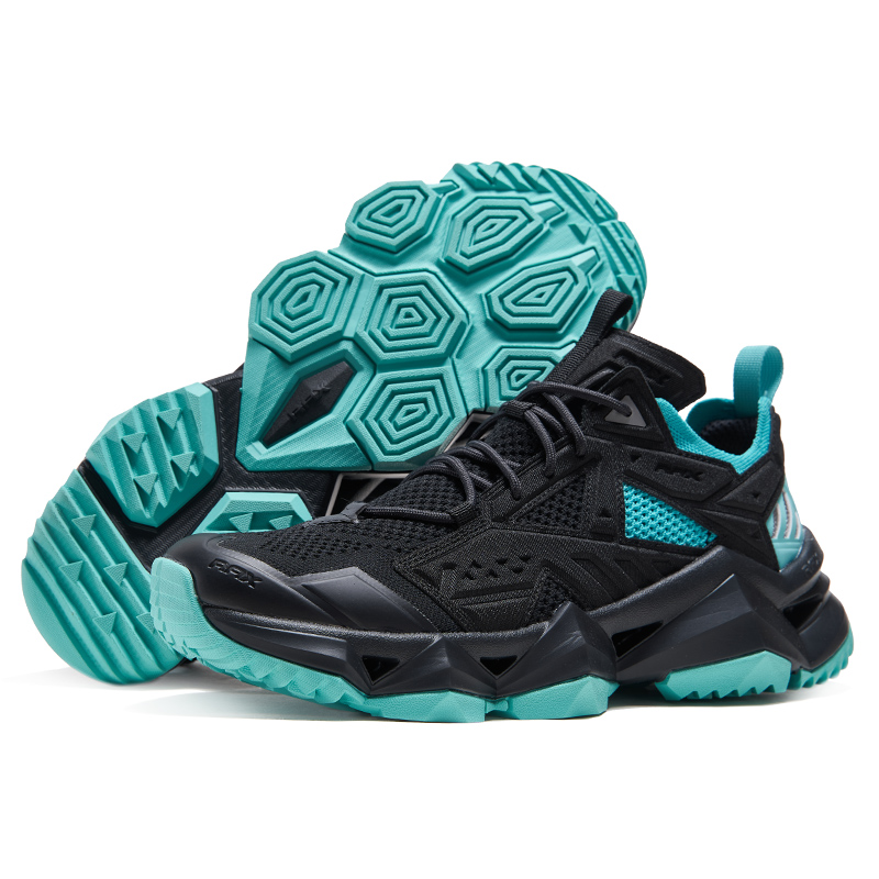 RAX Quick Dry Breathable Low top Outdoor Shoes Men’s Black Blue