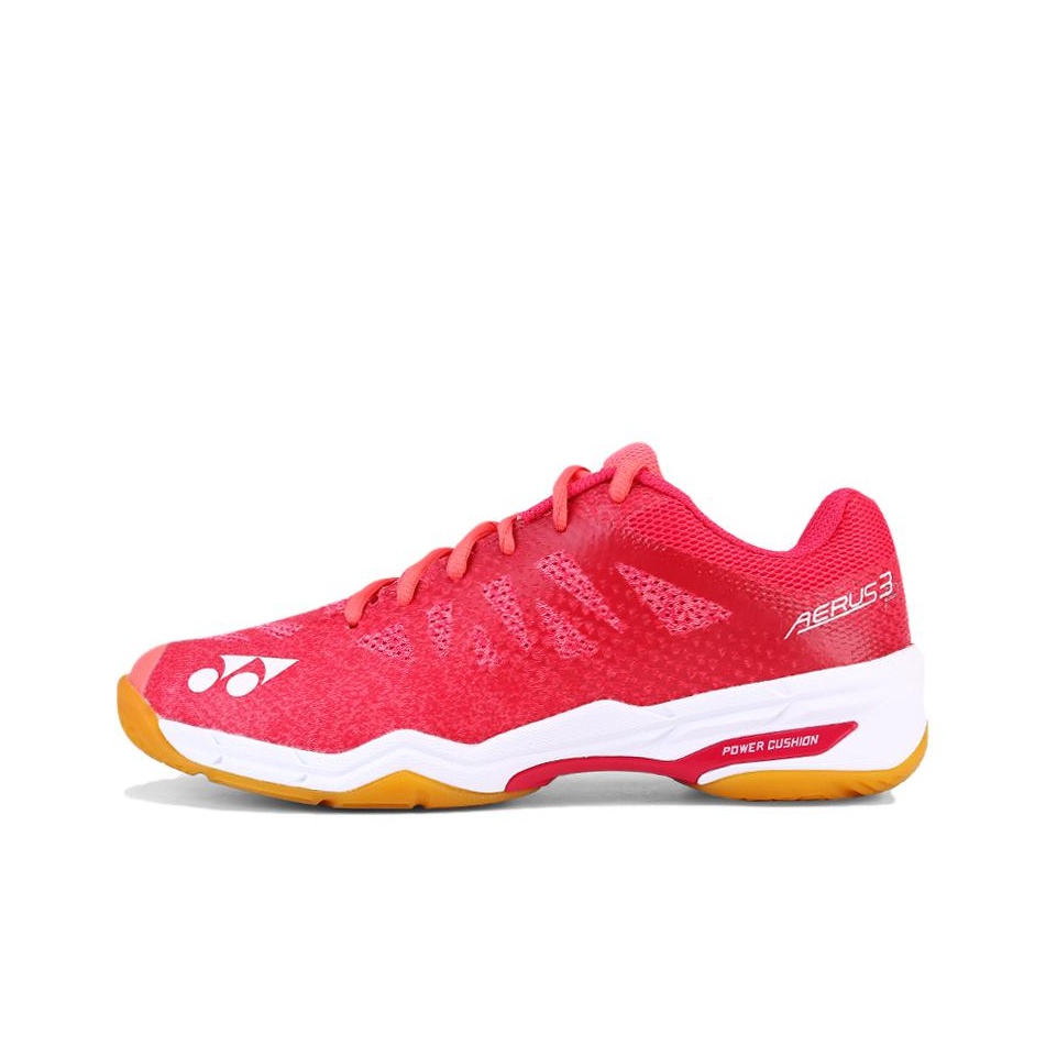 YONEX Cushioning Slip Resistant Low top Badminton Shoes Unisex Rose Red