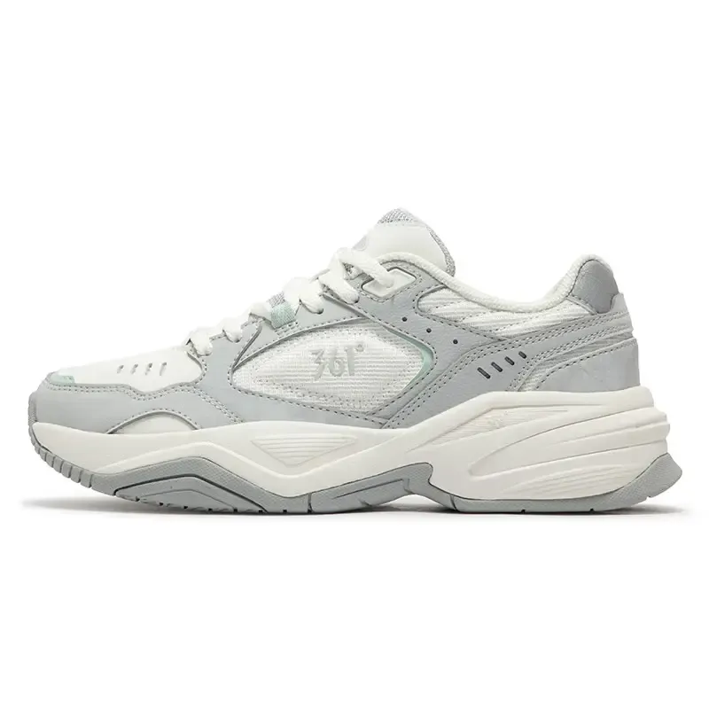 361° Set Sail Abrasion Resistant Low top Chunky Sneakers Women's White Gray