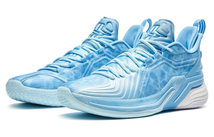 XTEP Jeremy Lin Three Generations JLIN3 Slip-Resistant Cushioning Wear-Resistant Low-Top Basketball Shoes Men’s Blue