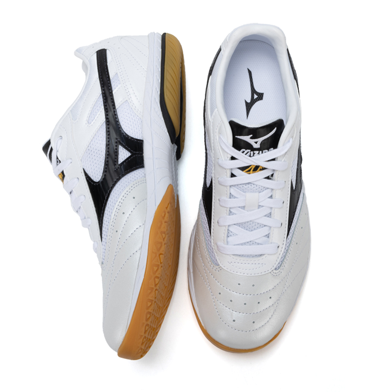 Mizuno Slip Resistant, Abrasion Resistant, Breathable Low top Training Shoes Unisex White Black