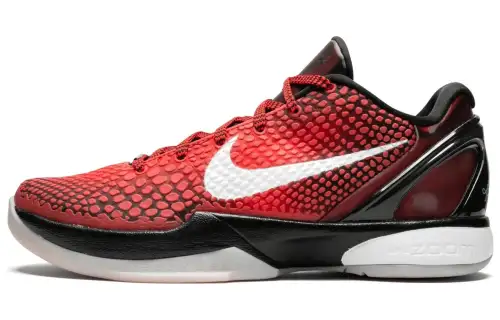 Nike Zoom Kobe 6 ASG West Challenge Red Kobe 6 round toe lace-up non-slip lightweight low-top practical basketball shoes men's red