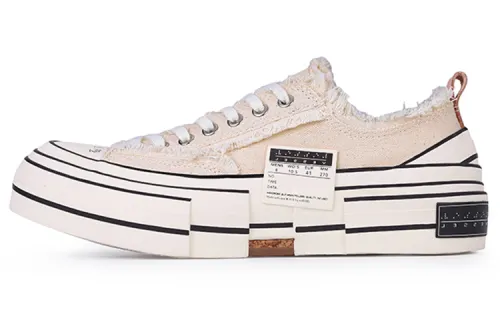 VESSEL G.O.P. Lows Creamy Low top Canvas Shoes Unisex Ecru
