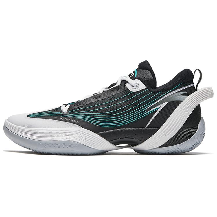 Anta Three point Rain1.0 V2 Cement Killer Cushioning Slip Resistant Low top Basketball Shoes Men's Blue Gray