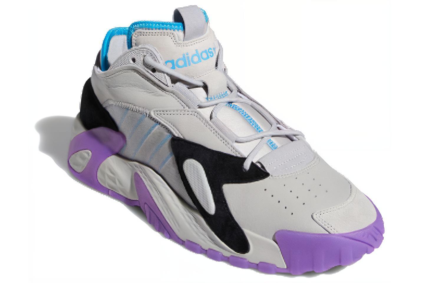 Кроссовки adidas Streetball (сине-серо-фиолетовые) — фото 2