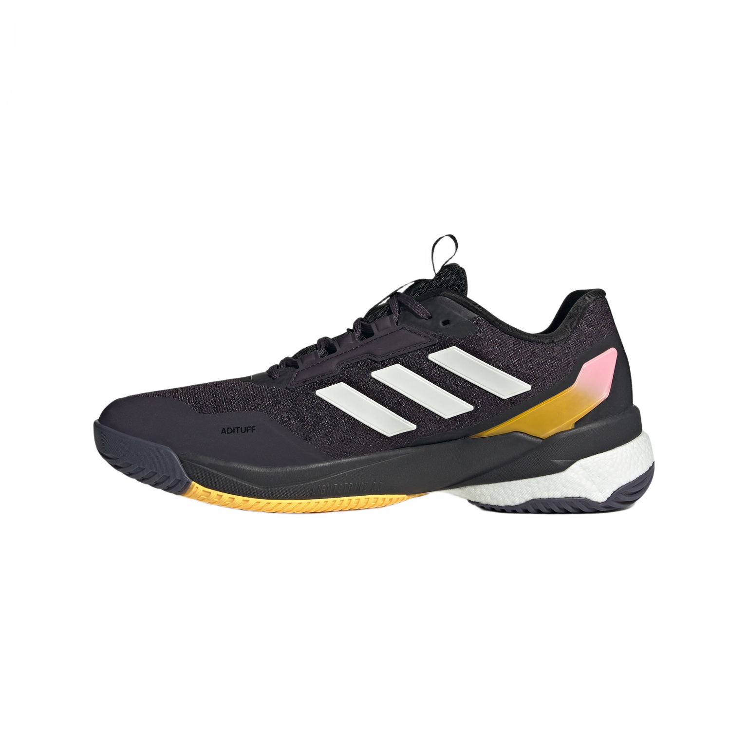 Adidas Crazyflight 5 Comfortable Slip Resistant Low top Training Shoes Men's Black White Yellow Pink