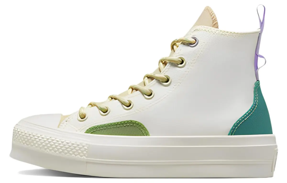 Chuck Taylor All Star Wmns Converse Lift Platform High 'Colorblock Overlay - Algae Coast' Women's