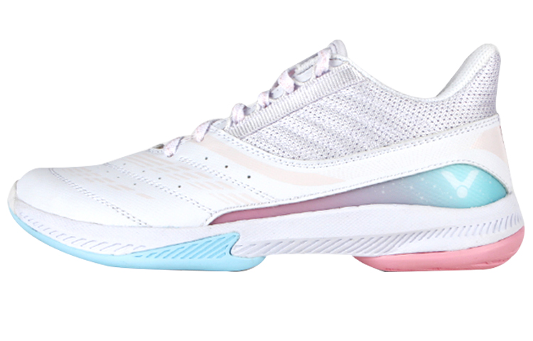 VICTOR Comfortable Cushioning, Wear Resistant Low top Badminton Shoes Unisex White