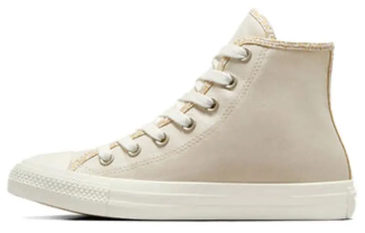Converse Chuck Taylor All Star Leopard Abrasion Resistant Breathable High top Canvas Shoes Women's Brown White