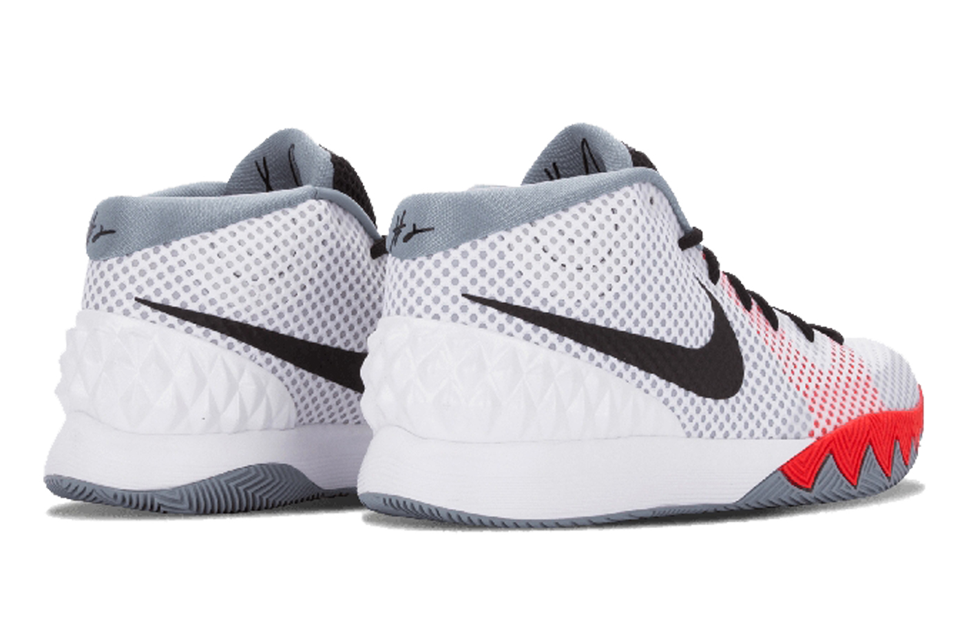 Мужские кроссовки Nike Kyrie 1 Infrared (красные) — 白/黑/鸽子灰/射线红 — фото 3