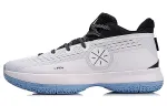 Li Ning The Sixth Man Basketball Shoes Unisex Mid Top White/Black