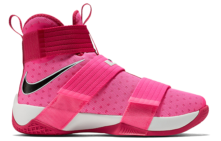 Мужские кроссовки Nike zoom soldier 10 LeBron EP "Think Pink" (розовые) — фото 2