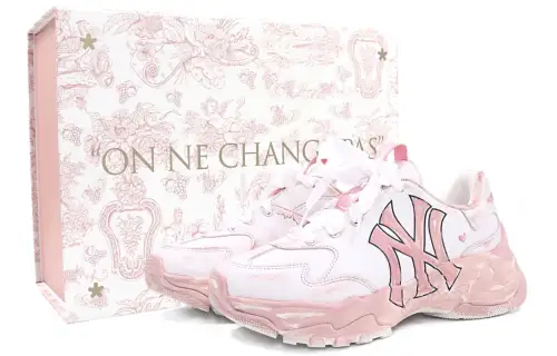 MLB Chunky Sneakers Unisex Low Top Pink/Light Lilac Pink