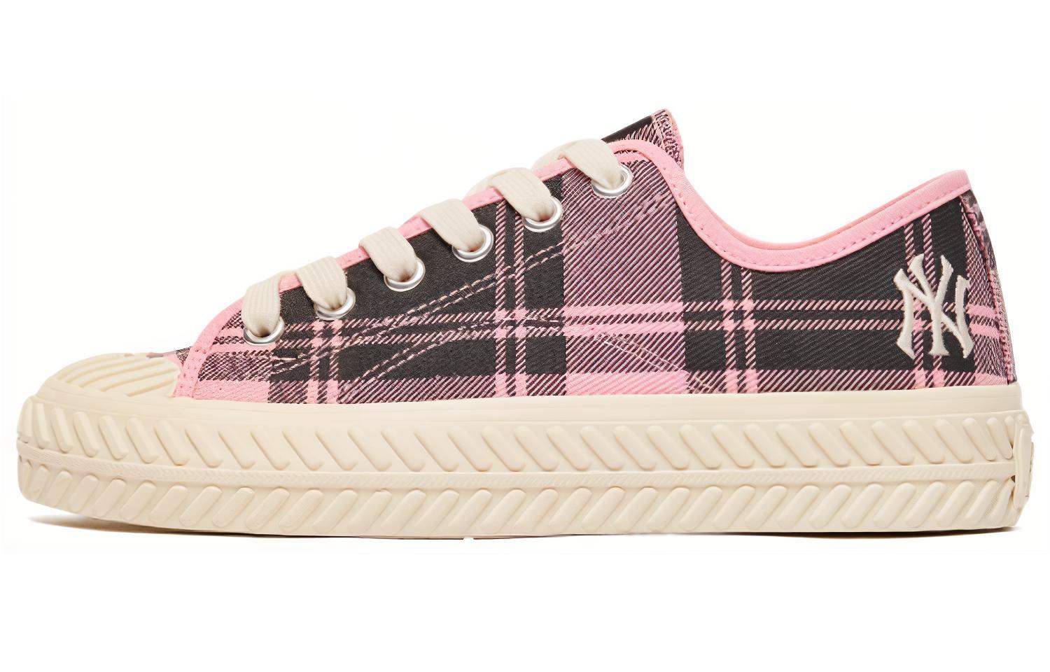 MLB Playball Slip Resistant Abrasion Resistant Slip Resistant Abrasion Resistant Low top Canvas Shoes Unisex Pink