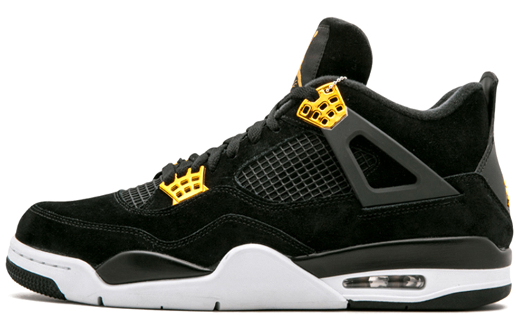 Мужские кроссовки Jordan Air Jordan 4 retro royalty (черно-золотые)