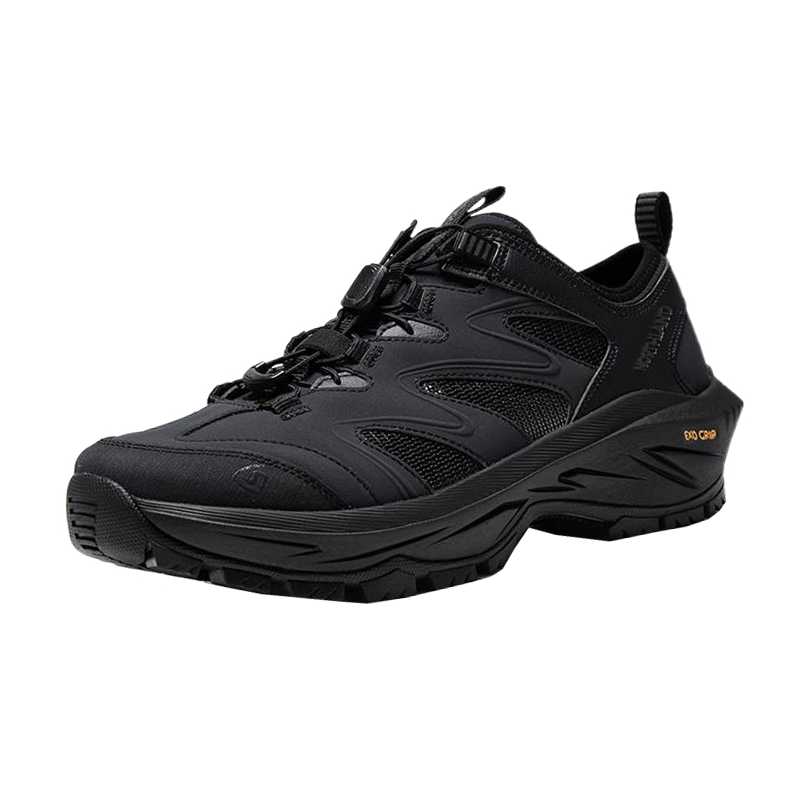 NORTHLAND Vardo Textile, Synthetic Leather Low top Hiking Shoes Men’s Black