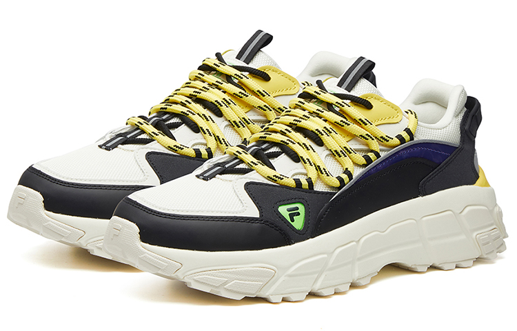 Мужские кроссовки Fila FUSION Skyrunner (черно-бело-желтые) — фото 3