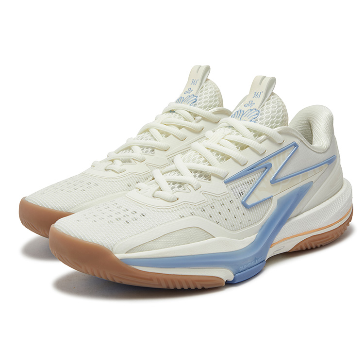 361° BIG3 6.0 Cushioning Slip Resistant Abrasion Resistant Coverage Low top Basketball Shoes Men’s White Blue