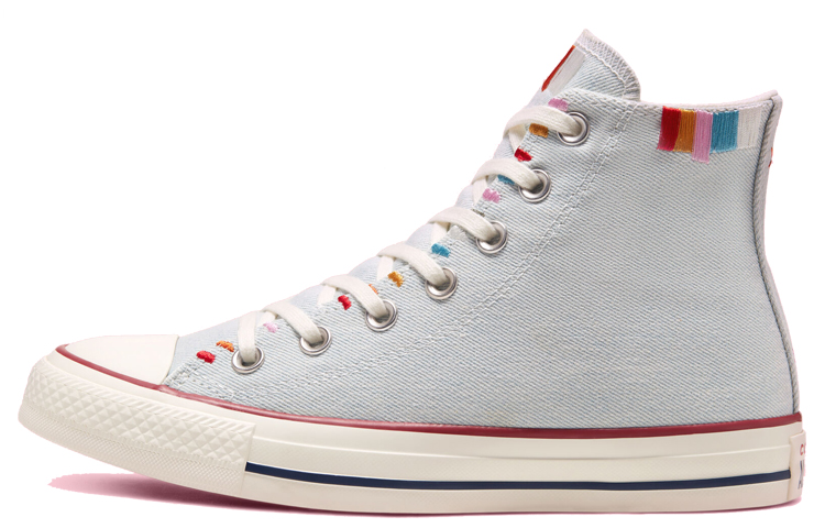 Женские кеды Converse Chuck Taylor All Star High (серо-белые)