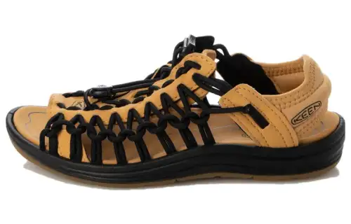 Keen Uneek Slip Resistant Abrasion Resistant Beach Sandals Women's Yellow Black