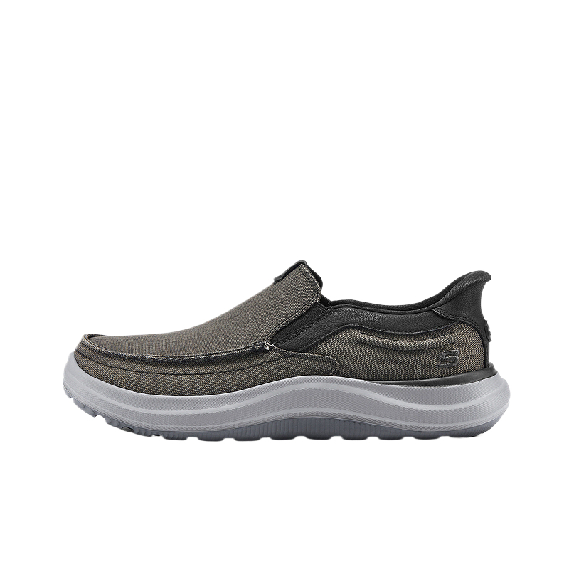 Skechers Low top Walking Shoes Men’s Black Gray