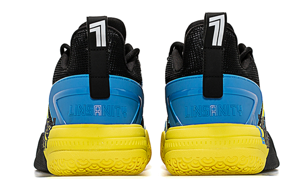 XTEP Cushioning Abrasion Resistant Low top Performance Basketball Shoes Men’s Blue Yellow