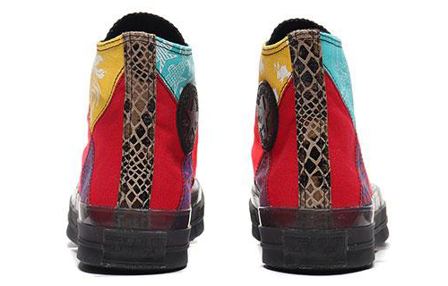 Кеды Converse 1970s Chuck Taylor All Star (черно-бело-красные) — 彩色 — фото 5
