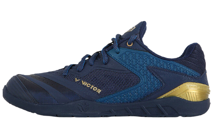 VICTOR Badminton Shoes Unisex Blue Gold