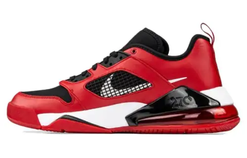 Jordan Mars 270 Cushioning Slip Resistant Mid top Vintage Basketball Shoes Men's Red