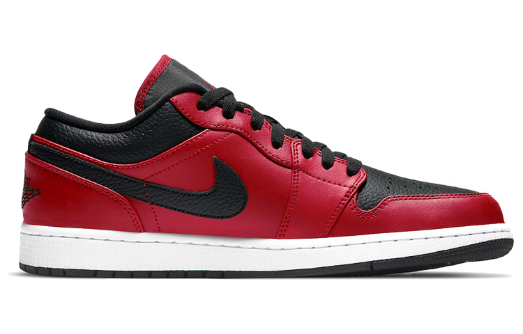 Air Jordan 1 Low ‘Reverse Bred Pebbled Swoosh’