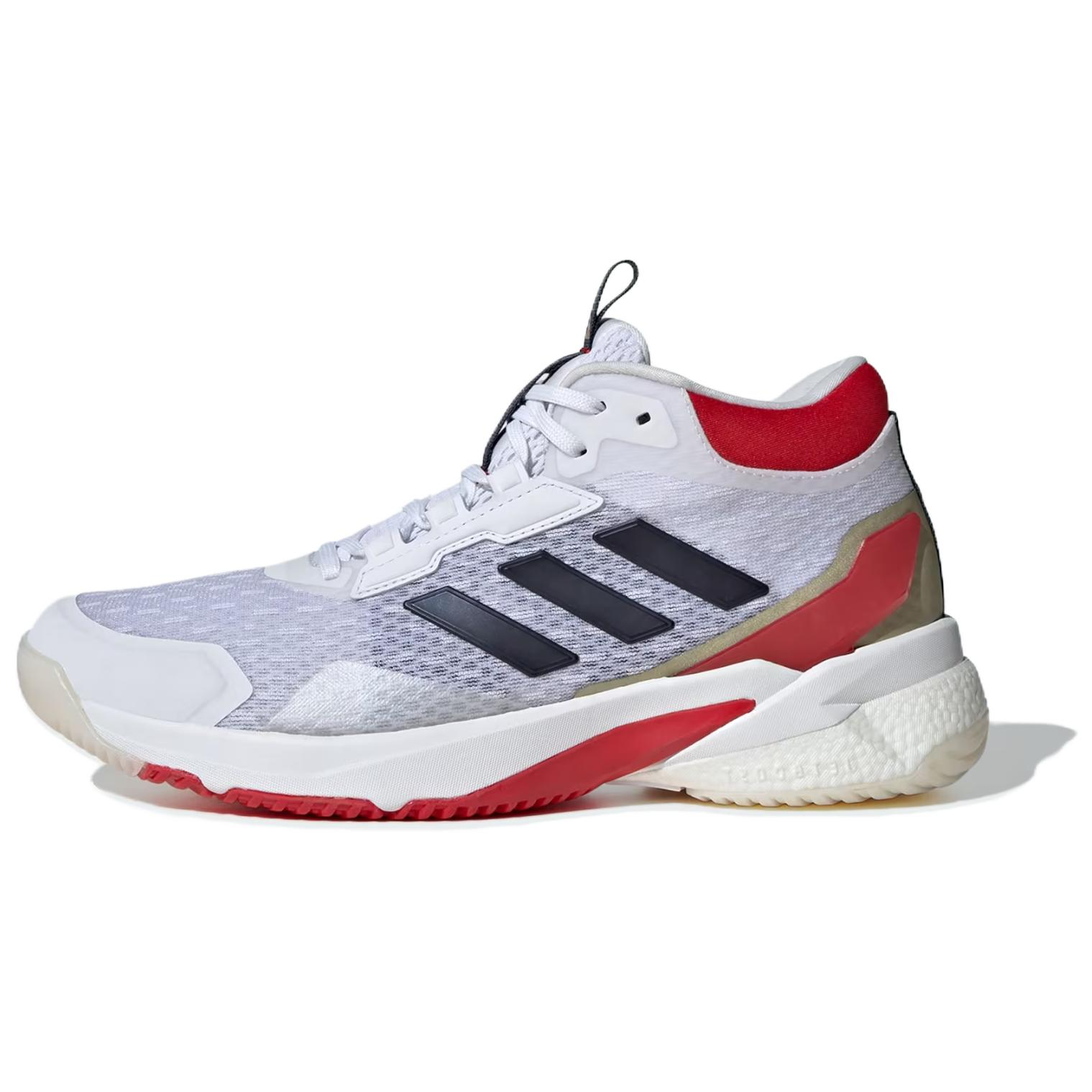 Adidas Wmns Crazyflight 5 Mid Indoor 'White Better Scarlet'