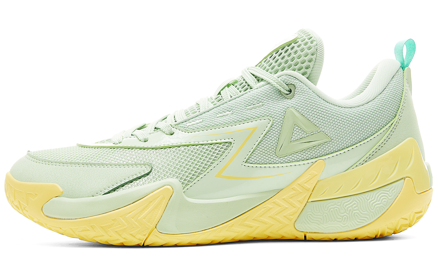 Peak Outfield Overlord V2 Ration Shoes Banana Green SWR Wear-Resistant Rubber Quick Start Shock Absorbing Anti-Slip Breathable Rebound Low-top Basketball Shoes Men's Green