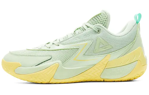 PEAK Cushioning Slip Resistant Breathable Rebound Low top Basketball Shoes Men's Jade Green