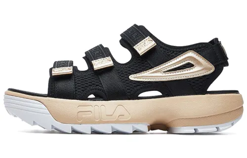 FILA FUSION Fila Subverter Sports Sandal Black/Gold Women's