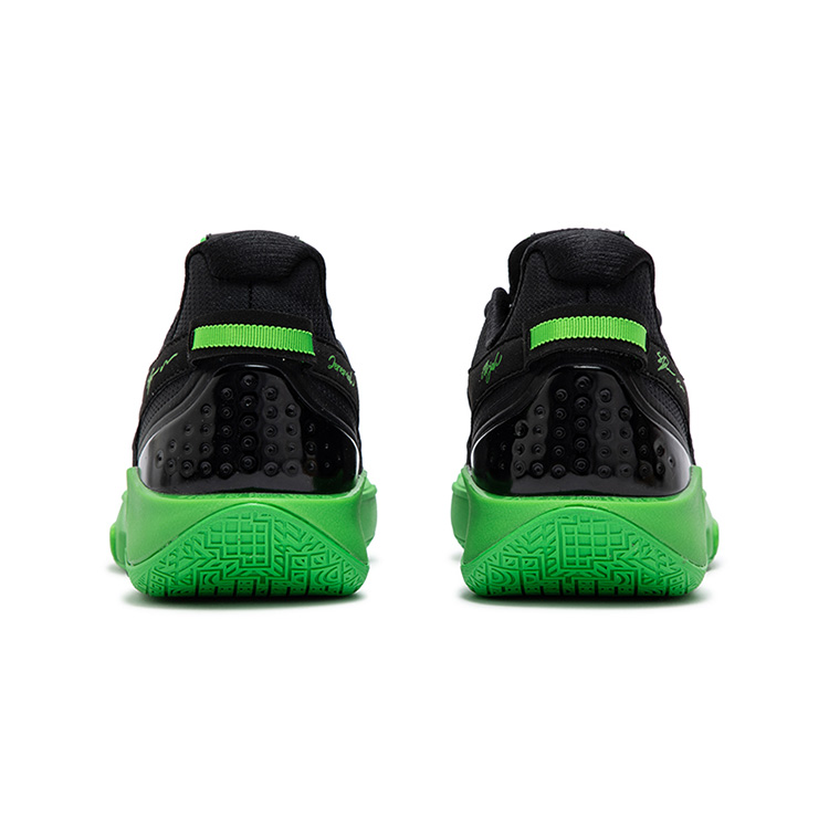 361° Cushioning Slip Resistant Abrasion Resistant Low top Basketball Shoes Men’s Black Shine Green