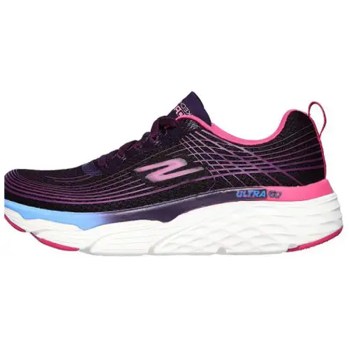 Skechers Max Cushioning Training Shoes Women's Low Top Black/Red