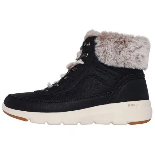 Skechers ON THE GO Comfortable Short Snow Boots Women's Black