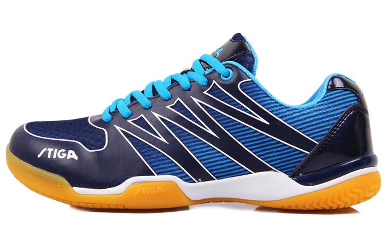 Stiga Abrasion Resistant Breathable Low top Table Tennis Shoes Unisex Blue