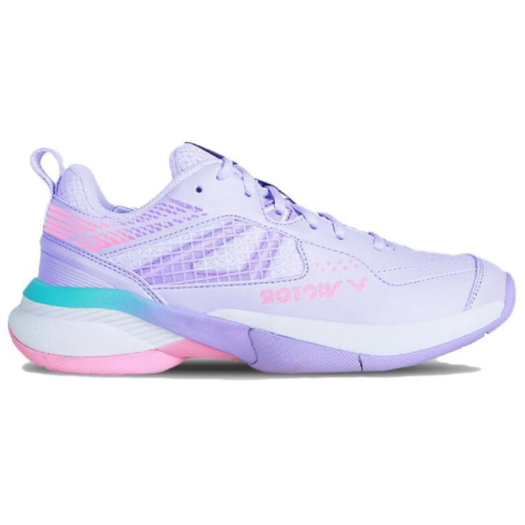 VICTOR Mesh, Synthetic Leather Slip Resistant Abrasion Resistant Low top Badminton Shoes Unisex Purple Pink