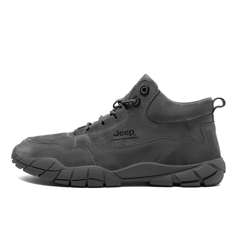 Jeep Mountaineering & Hiking Shoes Men’s Mid Top Gray
