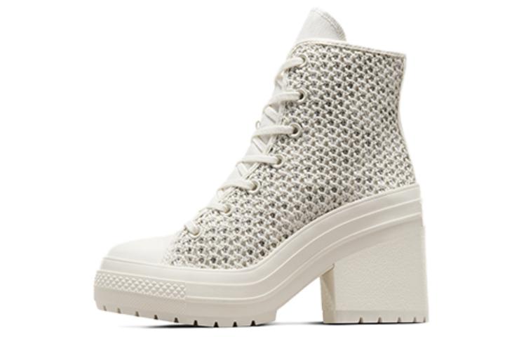 Chuck 70 De Luxe Heel Converse High 'Egret Knit' Women's