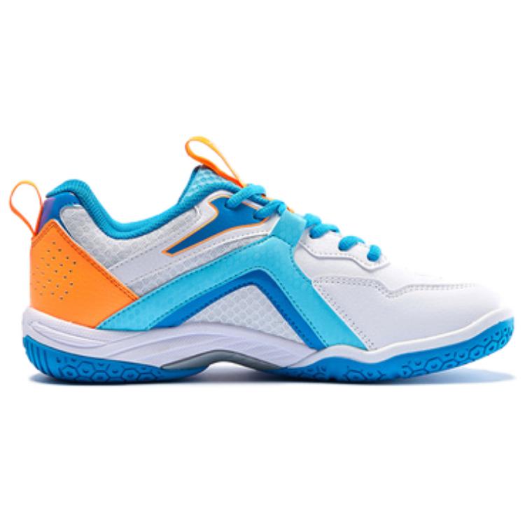 Kawasaki Comfortable Cushioning, Wear Resistant Low top Badminton Shoes Unisex White Blue Orange