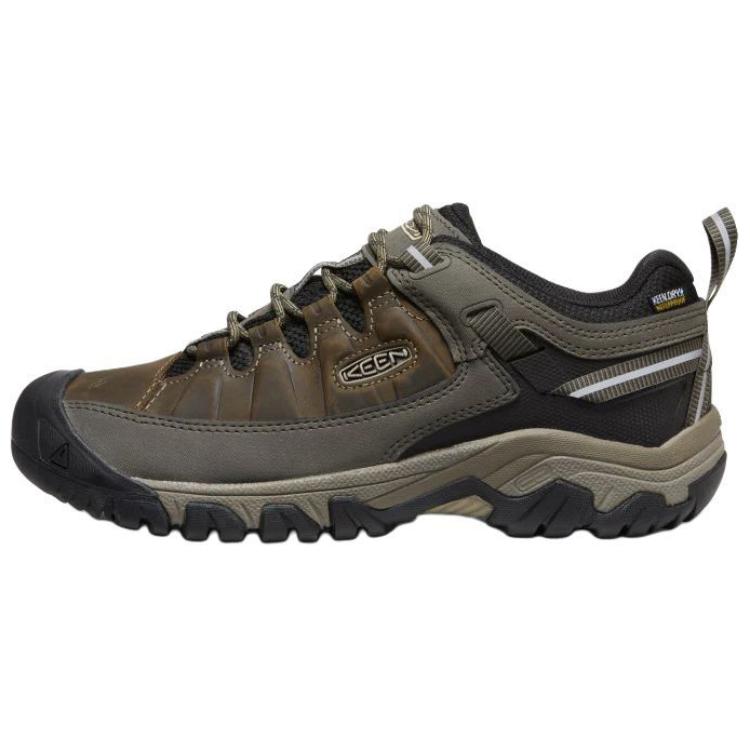 Keen Targhee 3 Soft And Comfortable Slip Resistant Abrasion Resistant Low top Hiking Shoes Men’s Black Gray