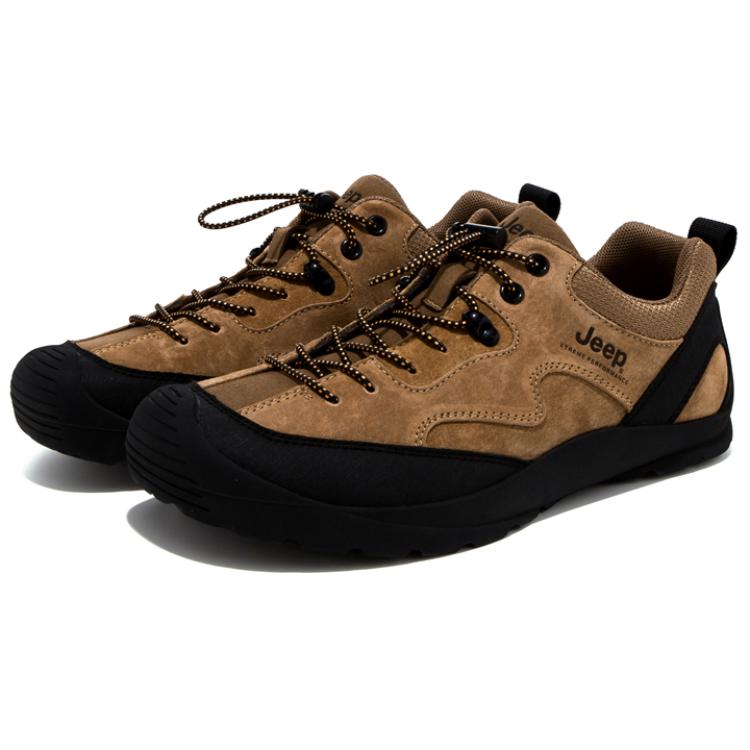Jeep Abrasion Resistant Low top Hiking Shoes Men’s Earth Yellow