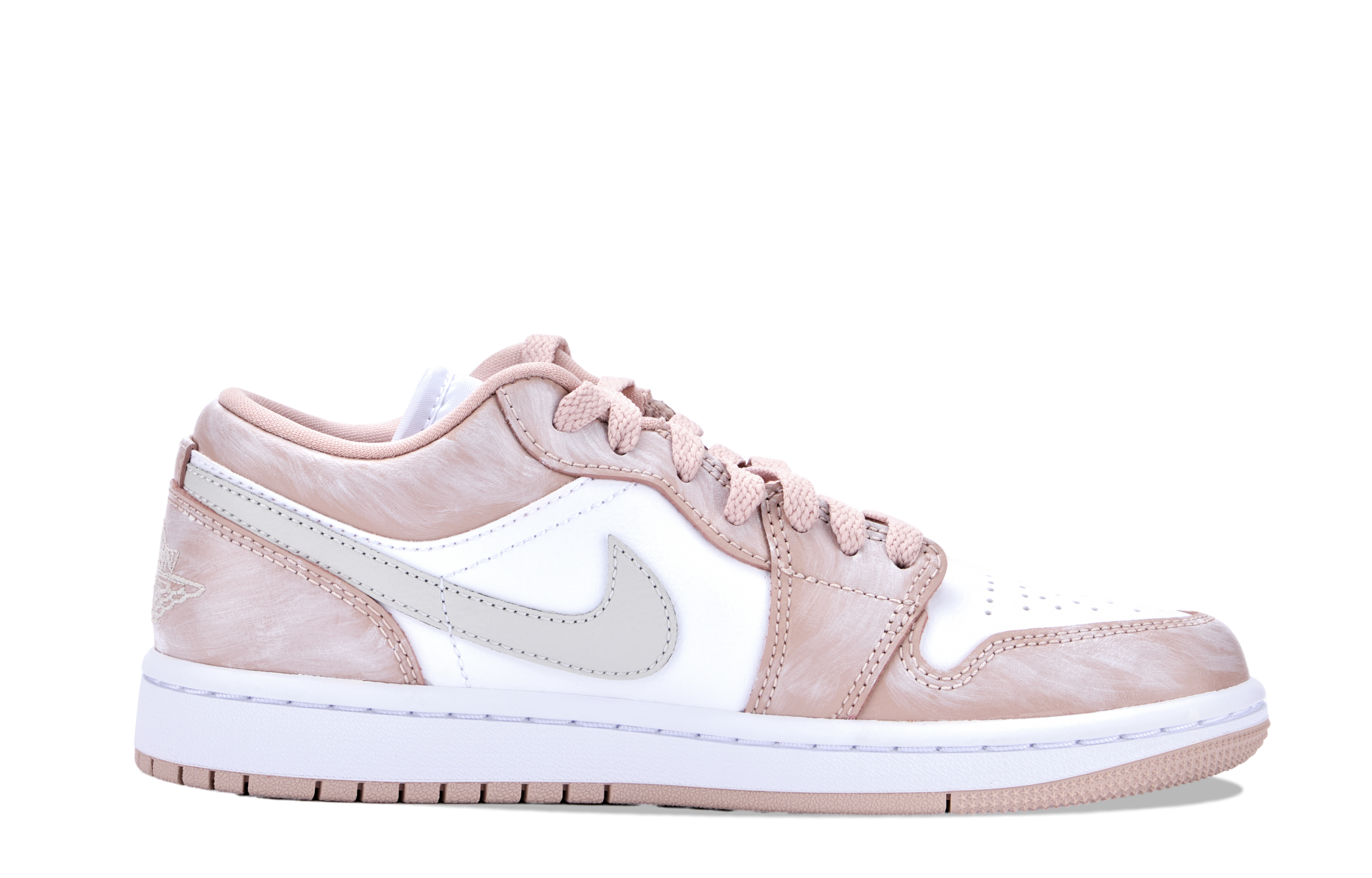 Jordan Air Jordan 1 Low top Vintage Basketball Shoes Unisex Pink