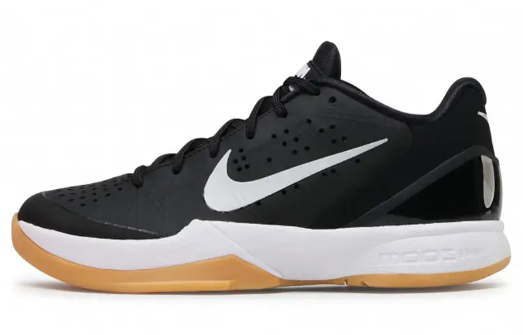 Nike Air Zoom Hyperattack Fabric synthetic leather Raw rubber sole Trendy and versatile Shock Absorbing, Anti-slip and Wear-resistant Low-top Retro Basketball Shoes Men's Black and White