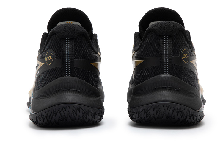 361° LIGHT UP Game Ready Low top Basketball Shoes Men’s Black Gold